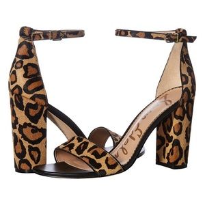 Sam Edelman Women's Shoes Yaro Leather Open Toe Casual Ankle Strap Sandals